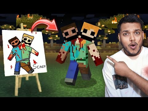 Minecraft Anything Scary You Draw You Get !