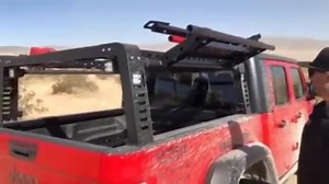 Wait until the end💥With a simple pin, you can access the inside of your bed on this @zroadzofficial Access Overland Rack! How easy! Leave your thoughts below! ⁠ The Overland Rack carries up to 800 LBS. and is perfect for hauling Roof Top Tents, & various accessories such as off road jacks, spare fuel & water, tools and anything else you might need on an extended off-road adventure or even during your daily routine. The 4 built-in ZROADZ pod lights come in handy to light up the trail or the camp