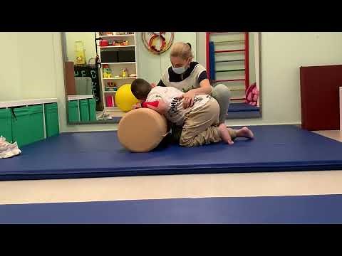 NDT Therapy: Roll Therapy to a dystonic child [Cerebral Palsy]
