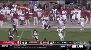 Alabama freshman kicker Conor Talty LAYS out kick returner 💪💪 | Touchdown Alabama Magazine