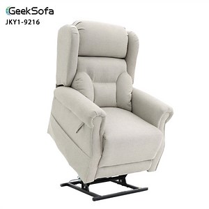 [Hot Item] Geeksofa 9216-2 Quad Motor Power Electric Bariatric Mobility Medical Lift Riser Recliner Chair with Power Headrest and Lumbar Support for The Elderly & Patient
