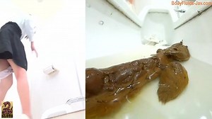 Sticky Japanese babes and sticky poop