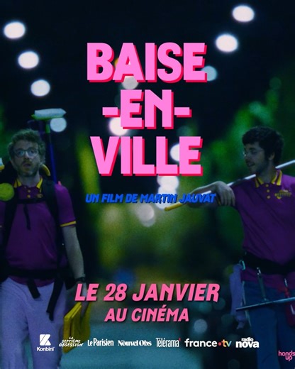 BAISE-EN-VILLE de Martin Jauvat, une comédie qui fait du bien ! ☀️ Au cinéma le 28 janvier 🍿 Produit par Emmanuel Chaumet - Ecce films Avec Martin Jauvat, Emmanuelle Bercot, William Lebghil, Sébastien Chassagne, Anaïde Rozam, Michel Hazanavicius, Mahaut Adam et Géraldine Pailhas ⭐ 👉 https://baise-en-ville.lefilm.co/ | Le Pacte