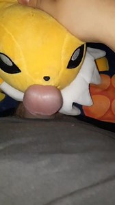 Play with my Jolteon pokemon plush