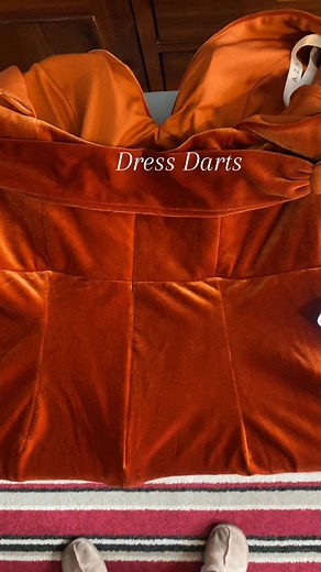 Autumnal Bridesmaids Dress. Hem & darts to fit. #seamstresslife | Seamstress Linda McFarlane