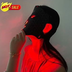 [Hot Item] PDT LED Light Therapy Face Mask Skin Care Red Light Therapy Silicone LED Beauty Mask LED Light Therapy Face Mask Infrared LED Light Therapy Mask