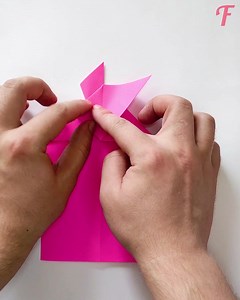 Folded paper turns into a delightful bunny. | Fabiosa Daily