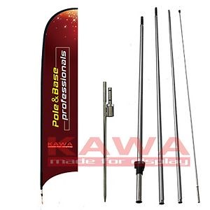 [Hot Item] Feather Banner Wing Banner 2.5m/3.0m/4.0m Beach Feather Windblade Fibreglass Pole for Advertising