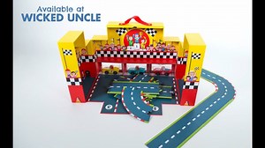 A fantastic innovative playset that pops open to reveal a race track, cars and stickers. http://www.wickeduncle.co.uk/childrens-presents/story-grand-prix-suitcase 󾟤󾭝 | Wicked Uncle