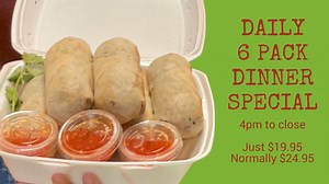 NOW AVAILABLE STARTING AT 4PM EVERYDAY. | Eggrolls Inc | Facebook