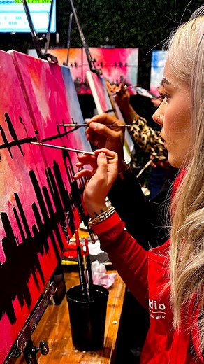 Joy is a blank canvas, a splash of paint, your favorite person, snacks to share and a glass of wine.🍷🎨💖 ✨Link in bio to reserve!✨ #milwaukee #splashstudiomke #exploremke #joinus #paintthetown #barsandrec #deerdistrict #weekendplans #thisandthat #paintdate #seeyousoon #weekendplans #datenightideas | Splash Studio