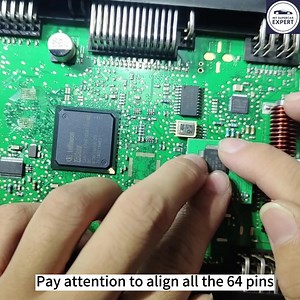 How to solder a 64 pin Flexray controller?#BMW #carrepair #McLaren #chip | My Supercar Expert