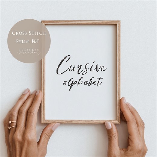 Full Alphabet Cross Stitch Pattern PDF | Calligraphy Font Cross Stitch Pdf|modern Letters Embroidery Chart|abc Text Pattern for Stitcher|380 - Etsy Australia