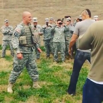 Chuck Liddell spin kicking a Solider🤣 | Almighty Fighting Championship