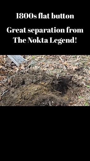 1800s flat button found in the iron at a cellar hole metal Detecting with the Nokta Legend #wickeddigger #savinghistory #Massachusetts #silvercitysaturdays #relics #metaldetecting #history #newengland #noktalegend #noktadetectors | Digging with Wicked Digger