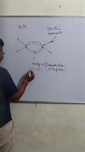 Structure Of B2H6#Diborane Structure..