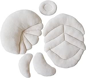 Newborn Photography Props 5-Pack Posing Pillows - Baby Photo Props for Infant Boy or Girl-Versatile Comfy Props for Newborn Photography Basket, Beds and Furniture