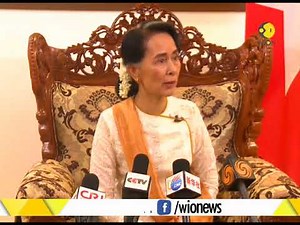 Myanmar's leader said that government will work to ensure protection of civilians