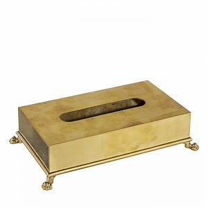 Brass Rectangular Tissue Box Holder