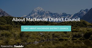 About Mackenzie District Council - Mackenzie District Council