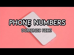 Dominic Fike - Phone Numbers (Lyrics) #lyrics #song