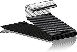 30 Pack Open Ended Pants Hangers, Non Slip Jean Hangers for Closet Multi Functional Pants Rack Hanger for Pants, Jeans, Slacks, Leggings, Blanket, Tablecloth, Scarf