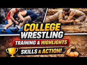 🏆 College Wrestling Training & Championship Highlights 💪 Skills, Practice & Sports Moments