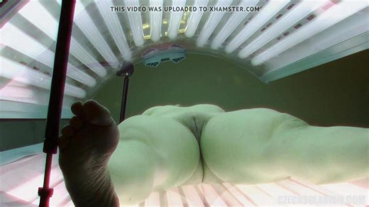 Older MILF Tanning her Shaved Tight Pussy (Seen this)