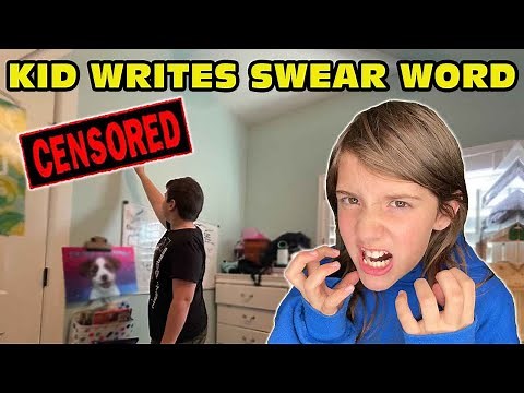 Kid Temper Tantrum Writes Swear Word On Sister's Bedroom Wall! [Original]