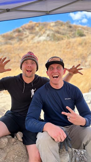 Digging for gold during the California heatwave. It was 109 degrees outside so we only dug a little bit but did dig enough to find some gold. #adventure #california #gold #digging #explore #pioneerpauly #desert #golddigger | Chrisundertaking