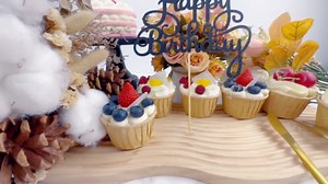 Amazon.com: EONNCNT Happy Birthday Cake Topper - Black Glitter Birthday Party Cake Decoration Supplies, Photo Booth Props : Grocery & Gourmet Food