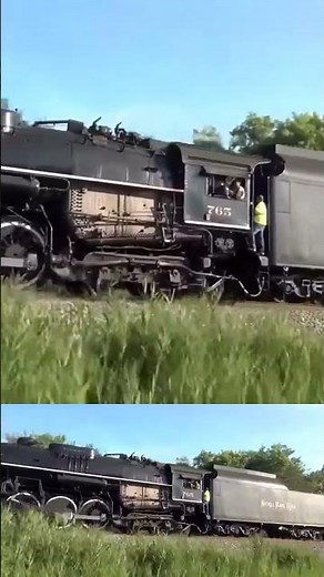 Chasing a chugging steam locomotive