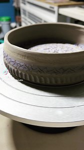 Sgraffito is a technique where you paint colored slip (liquid clay) onto your pot and then carve designs into it after the colored slip dries. This was my first attempt. Catch me over on my new pottery Instagram for more… @donkeymudstudio | The Clay Hole - Pottery & Art Community by Dan Pearce