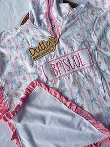 Girls Hooded Poncho Towel: Smocked Gingham, Custom Embroidered - Etsy