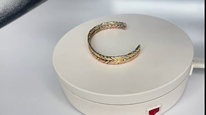 MagVIVACE Women Copper Magnetic Bracelet for Arthritis, Pure Copper Jewelry, Lymph Detox Bracelets with 3500 Gauss Magnet(1004)