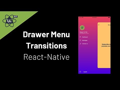 Drawer menu screen transitions using react-navigation v5 - React Native