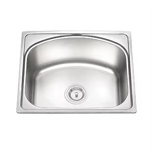[Hot Item] Single Bowl Sink Small Stainless Steel Sink Pressed Kitchen Sink Topmount Handwashing Sink