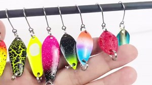 Fishing Spoons Lures for Trout | Single Hook Trout Lures Hard Metal Fishing Jigging Baits Mini Fishing Jig Spoon Lures for Perch Char Crappie