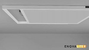 LED Panel 120x30 cm - 36W 6000K Kaltweiß 3600lm flimmerfrei - flache Einbauleuchte für Rasterdecke - LED Deckenleuchte Rasterleuchte Paneele - mit 230V Marken-Netzteil - 1200x300x0,9mm