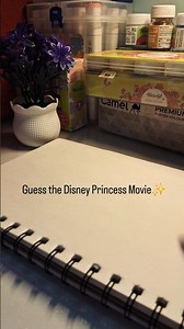 Guess the Disney Princess Movie 🎬 🌼✨️#art #workingartist #reach #painting