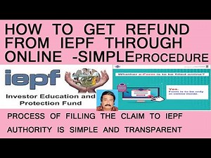 HOW TO GET REFUND FROM IEPF THROUGH ONLINE -SIMPLE PROCEDURE
