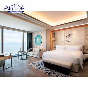 [Hot Item] Hospitality Guest Room Suite King Size Bed Luxury Mattress Hotel Furniture 5 Star Bedroom Sets