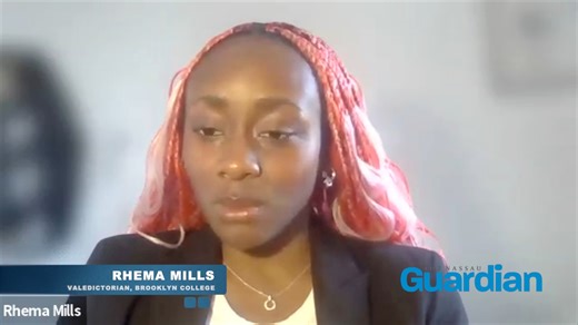 125K views · 5.1K reactions | A 22-year-old Bahamian woman is the first black female valedictorian of Brooklyn College. Jared Higgs tells us how Rhema Mills overcame a number of personal challenges on her journey. | The Official Nassau Guardian Ltd. (1844) | Facebook