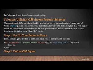 Enhance Your “Sign Up” Experience with On Hover Animation in React