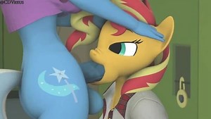 Futa MLP SFM - Le prix (Futa Trixie x Female Sunset Shimmer)