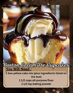 16K views · 250 reactions | 療 Boston Cream Pie Cupcakes – A creamy...