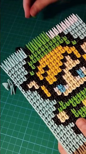 Link origami from the Legend of Zelda 💚 #origami #papercraft #craft #link