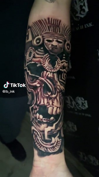 Aztec Tattoo Ideas for Men | Mexican Style Tattoos