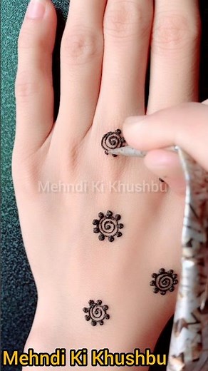 Simple mehndi design for beginners 💖 #simplemehndi #shorts