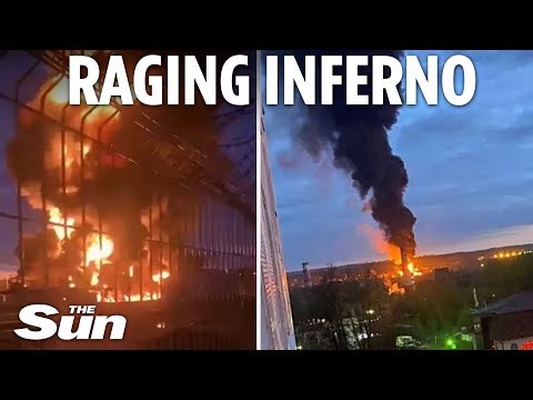 Russian oil depots blitzed by wave of Ukrainian drones in another huge blow to Putin